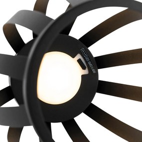 Set van 2 buiten tafellampen zwart 3-staps dimbaar solar en oplaadbaar - Sheldon