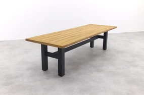 Hartman tuinset - Heron tuintafel black 300 cm. + Sophie studio black