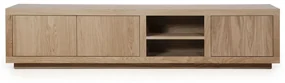 Eleonora Helsinki Tv-meubel Lichtbruin Eiken 200 Cm - 200x42x45cm.