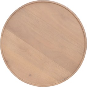 Ronde Salontafel Set Naturel - 70 X 70cm.