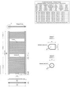 Calor Elara sierradiator mat zwart 118.5x45cm 538W