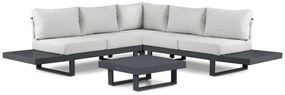 Hoek loungeset 5 personen Aluminium Grijs  Lifestyle Garden Furniture Lorenzo