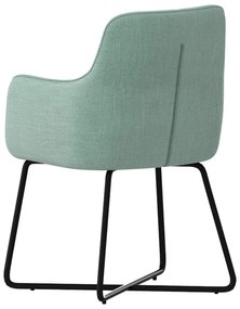 Eetkamerstoel - Arne - stof Bjorn grof geweven mint