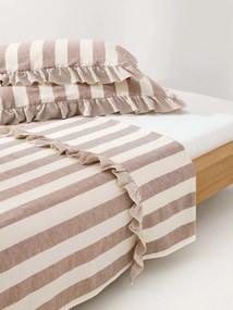 Laken met ruches Posie van linnen-katoen