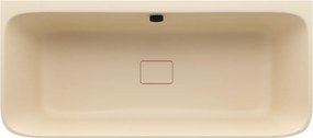 Polysan Skylla halfvrijstaand bad beige mat mineraalmarmer 170x75cm