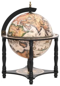 vidaXL Globebar massief eucalyptushout zwart