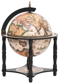 vidaXL Globebar massief eucalyptushout zwart