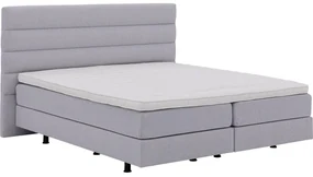 Goossens Boxspring Compleet Quatro Compleet, Vlak 180 x 200 cm box (=2x90cmx200cm) 2x matras gestoffeerd pocketvering, 1x matrastopper joy deluxe