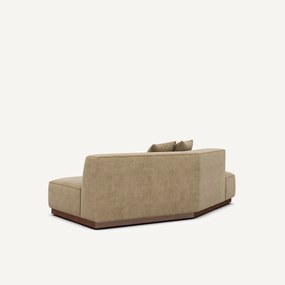 Halve bank links in stonewashed fluweel, JACOPO