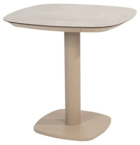 Taste by 4 Seasons Manolo tuintafel latte met geprint keramisch blad 75 x 75 cm  BijzettafelTuintafel    beige weerbestendig