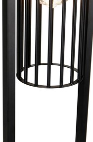 Smart Moderne vloerlamp met dimmer zwart incl. Wifi ST64 - Balenco Wazo Modern E27 Binnenverlichting Lamp