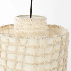 Hanglamp Creme Witte Stof