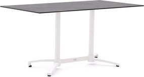 Inklapbare tafel Bellagio | Vierkant | Tuintafel Kunststof | 140x80cm | 4 personen | Kees Smit Tuinmeubelen