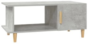 vidaXL Salontafel 90x50x40 cm bewerkt hout betongrijs