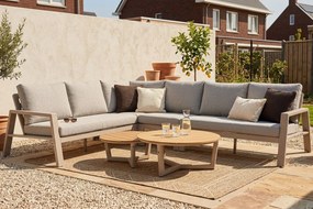 Hoek loungeset 6 personen Aluminium Zand/Beige  Lifestyle Garden Furniture Melone