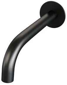Brauer Black Carving thermostatische inbouw badkraan met uitloop en 3 standen handdouche set 4 zwart mat