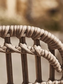 The Outsider Dining tuinstoel - Flamingo - Wicker - Aluminium - Zwart - The Outsider