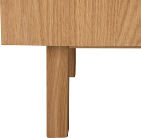 Eiken Dressoir Met 3D Vormen - 160x40x75cm.