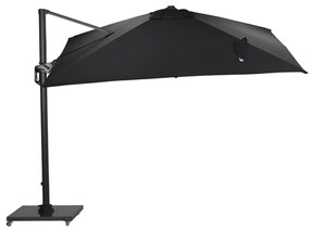 Garden Impressions Hawaii Lumen LED zweefparasol 300x300 -donker grijs - zwart