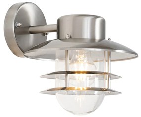 Industriële wandlamp staal IP44 - Shell