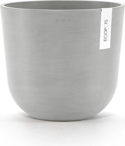 Ecopots bloempot Oslo 25 - Rond - White Grey - Diameter 25 x H21,8 cm