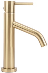 Wastafelkraan Rea Level Gold Brush Low
