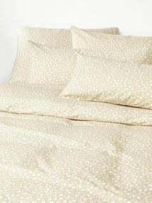 Gewassen katoenen dekbedovertrek Nolana met fijn bloemenpatroon