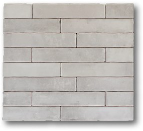 Hoogglans Handvorm Wandtegel 5x25 Cm Samosir Wit A454