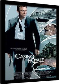 Ingelijste poster James Bond - Casino Royale