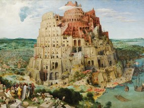 Kunstreproductie Tower of Babel (1563), Pieter the Elder Bruegel