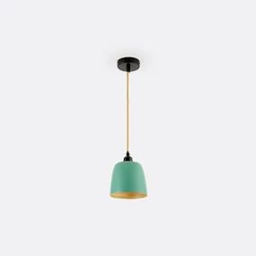 Hanglamp in gekleurd bamboeØ15 cm, Bineta
