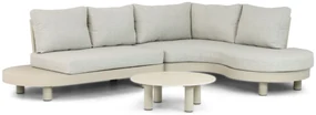 Loungeset tuin 5 personen Aluminium Taupe Lifestyle Garden Furniture Organio