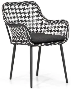Domani Furniture Emory Dining Tuinstoel Wicker Zwart