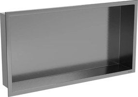 Mexen X-Wall-R nismetschap met flens 60 x 30 cm, geborsteld geweergrijs - 19E0603010