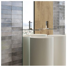Wandtegel 7,5x30 Cm Cifre Omnia Anthracite Glans RBT156