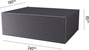 Platinum Aerocover tuinsethoes - Ademende hoes voor tuinset met rechthoekige tafels van 220 tot 240cm (inclusief stoelen)