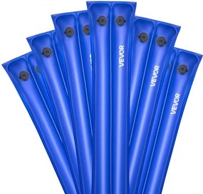 VEVOR Zwembadgewichtzak, 6 verpakkingen van 238 cm, 0,4 mm dikke PVC-zakken met gewichten met lekvrije schroefdop, waterzakken voor het vastzetten van zwembadafdekkingen in de winter, blauw