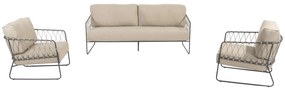 Taste by 4 Seasons Prego loungeset antraciet-taupe SALE  Loungeset    taupe weerbestendig