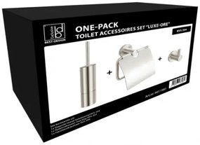 Best Design Luxe-Ore toilet accessoires set RVS geborsteld