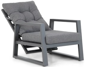 Stoel en Bank Loungeset Aluminium Grijs 4 personen Lifestyle Garden Furniture Batala