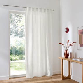 Gaasgordijn van katoen en linnen, verborgen lipjes, ELKI