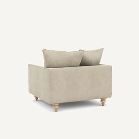Linnen fluwelen fauteuil, LAZARE