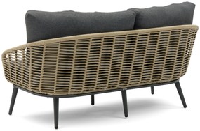 Stoel en Bank Loungeset 5 personen Aluminium/rope Grijs  Coco Vinci/Ronda