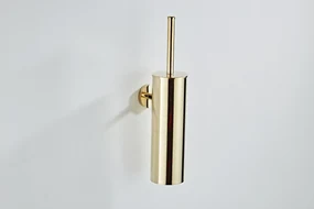 Saniclear Dorado toiletborstel met wandhouder goud