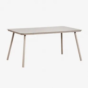 Rechthoekige Eettafel Van Glas En Aluminium (160x90 Cm) Arhiza Moka Bruin - Sklum