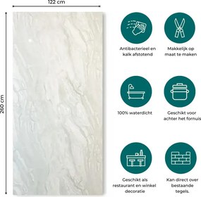 PVC Marmer Wandpaneel Grigio Grey 260x120x0,3cm