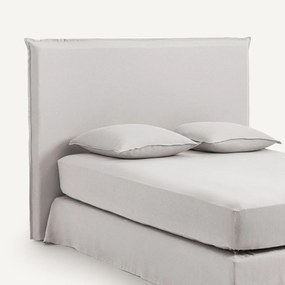 Hoes van gewassen linnen voor hoofdbord, hoogte 135 cm, SANDOR