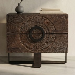 Unieke Ladenkast Mangohout - 80x46x70cm.