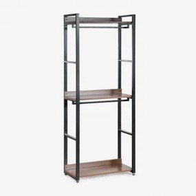 Open Kast Van Staal En Mdf Ariaster Zwart - Sklum