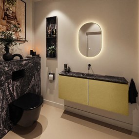 Mondiaz Ture DLux toiletmeubel 120cm oro met wastafel lava midden zonder kraangat